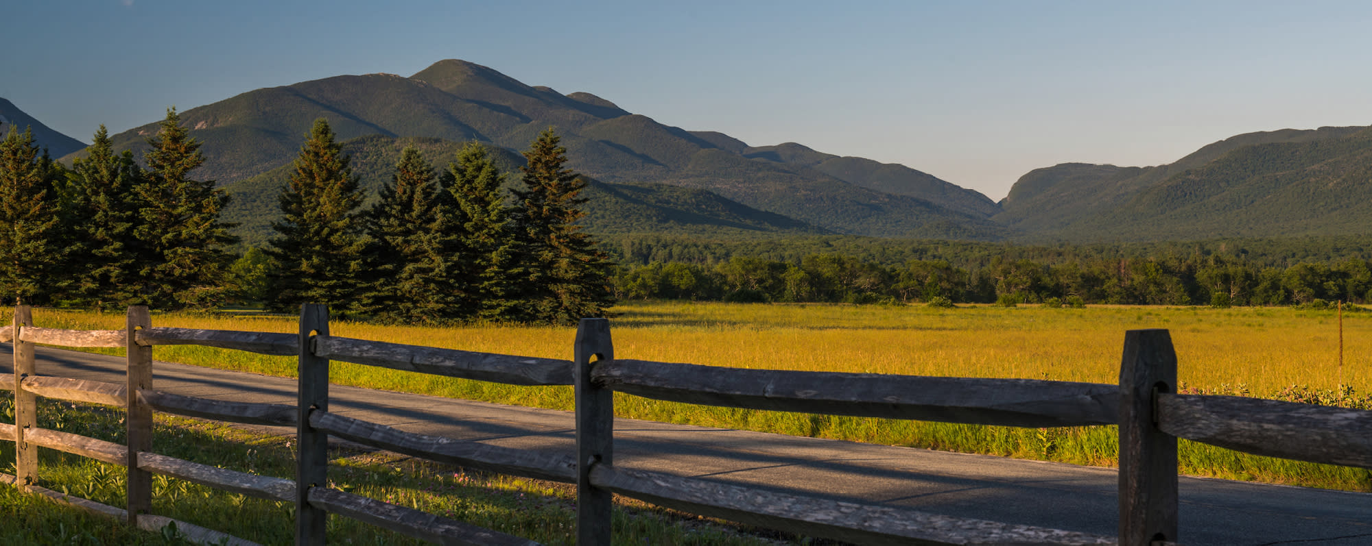 A view of the Algonquin Peak, Indian Pass from Adirondack LOJ Road